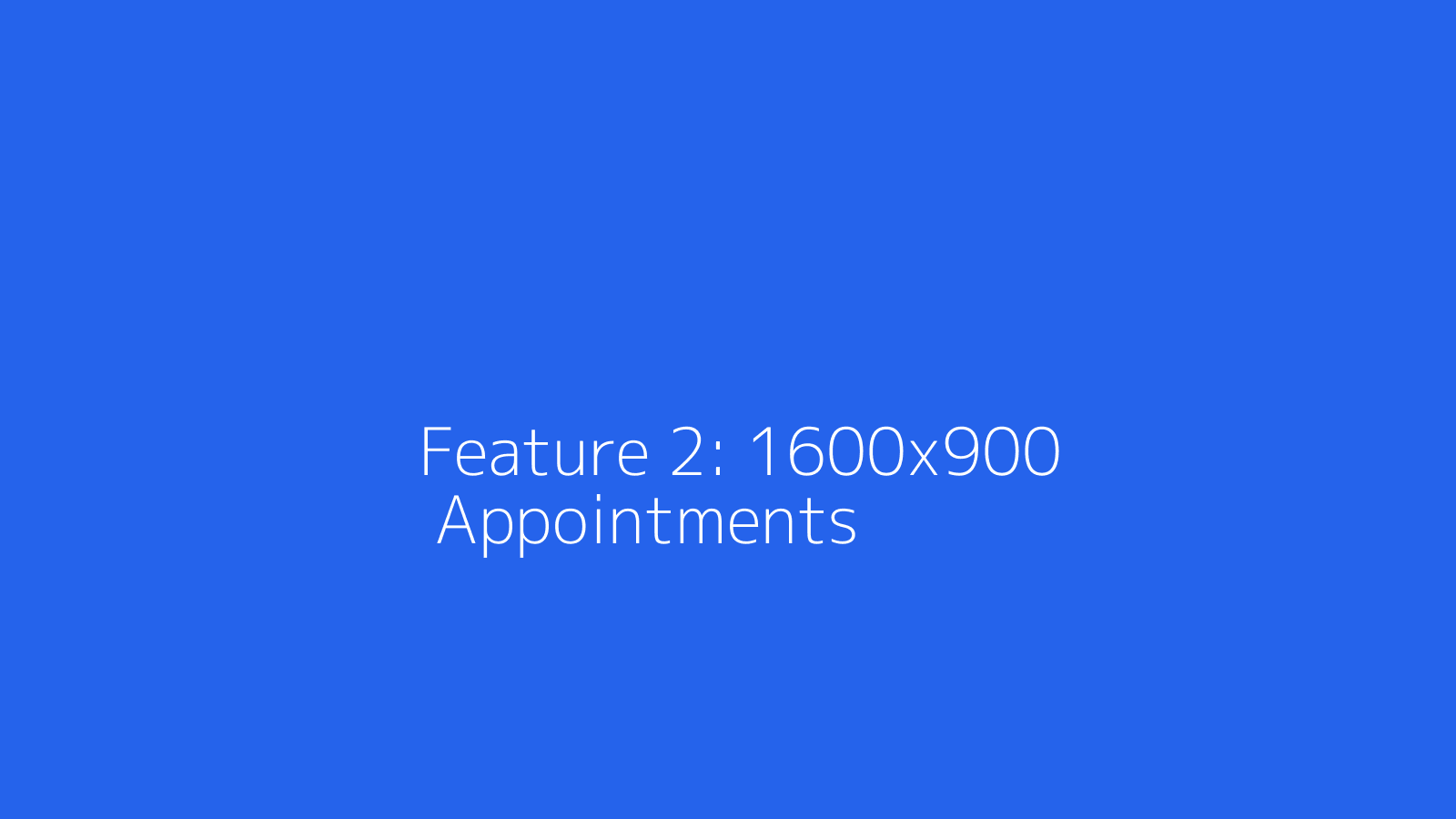 Appointment Management Screenshot